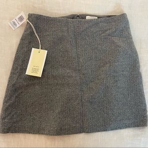 NWT Light Gray Herringbone Wilfred Classic Mini Skirt
